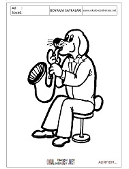 Saksofon boyama sayfaları